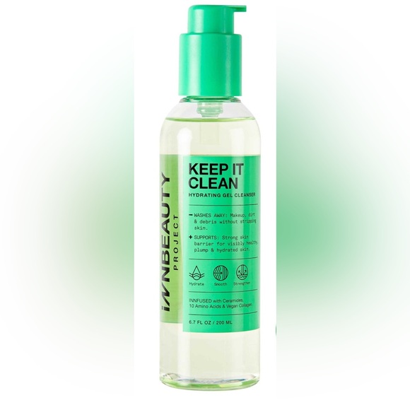 💚 2/$30 INN BEAUTY PROJECT Keep it Clean Hydrating Gel Cleanser - Picture 1 of 7